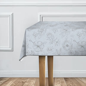 Tischdecke Manhattan Palmas grau